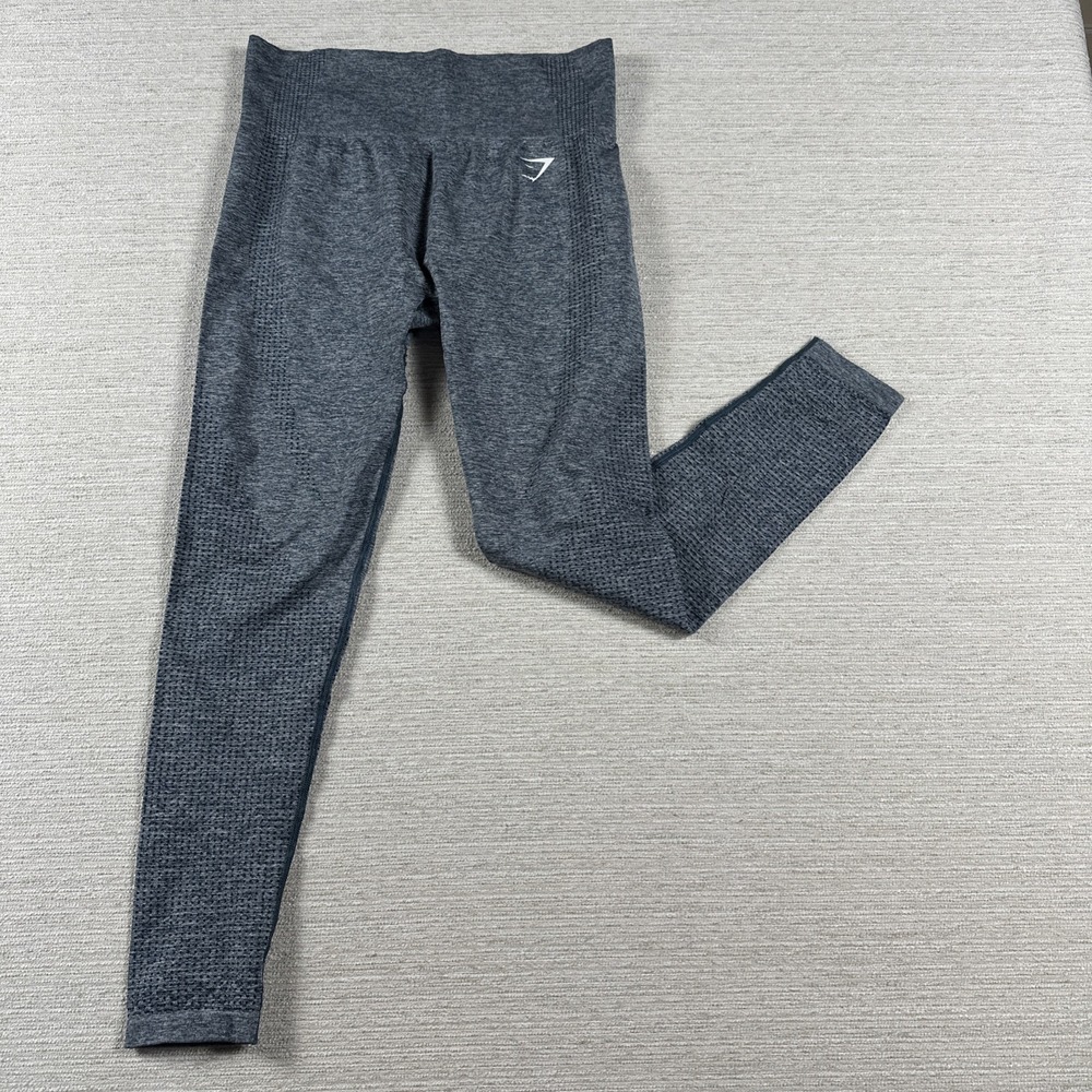 Gymshark Vital Seamless Leggings Gray Marl High Rise Sculpt Yoga Size Athletic
